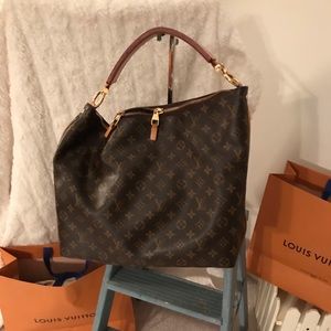 💎Louis Vuitton Sully MM Retired handbag purse